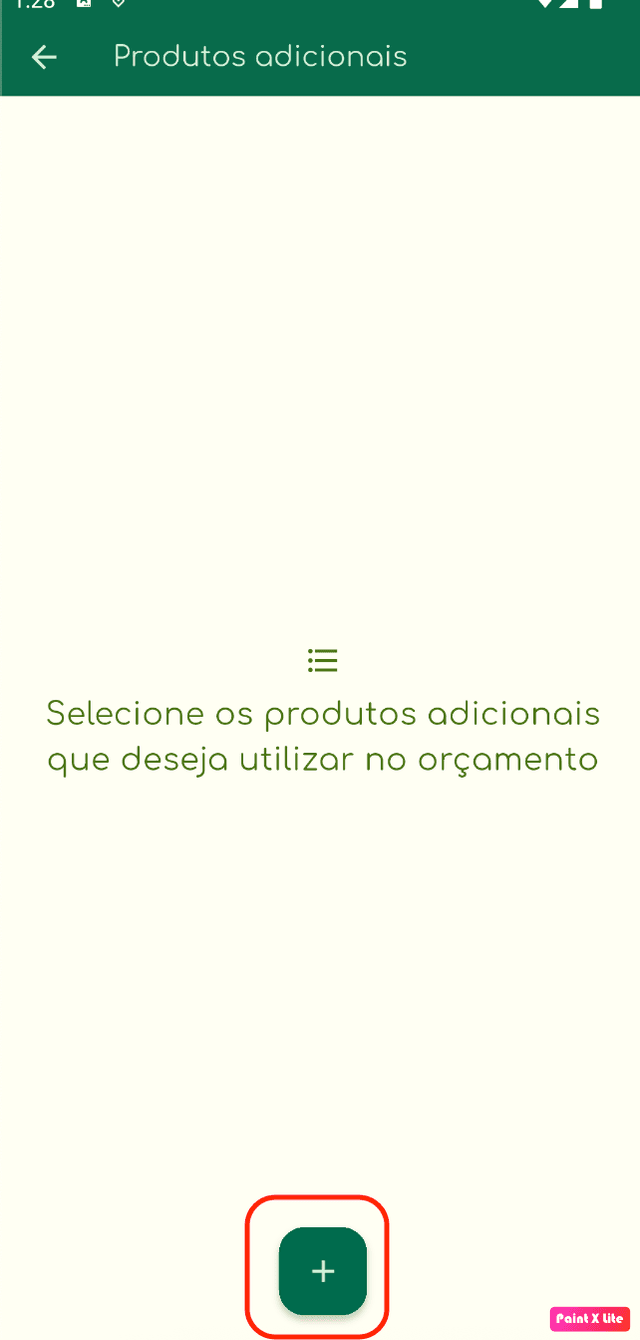Ilustração do botão menu inicial