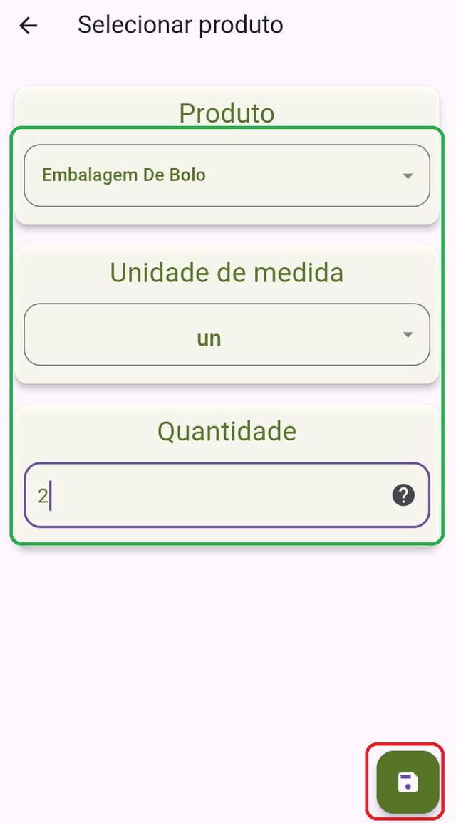 Ilustração do botão menu inicial