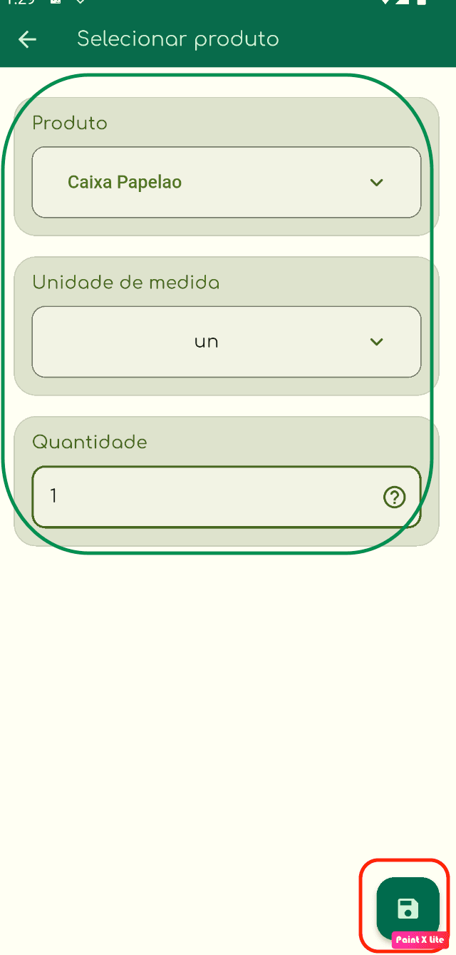 Ilustração do botão menu inicial