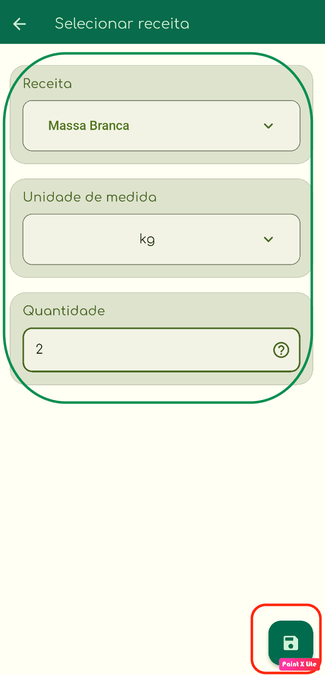 Ilustração do botão menu inicial