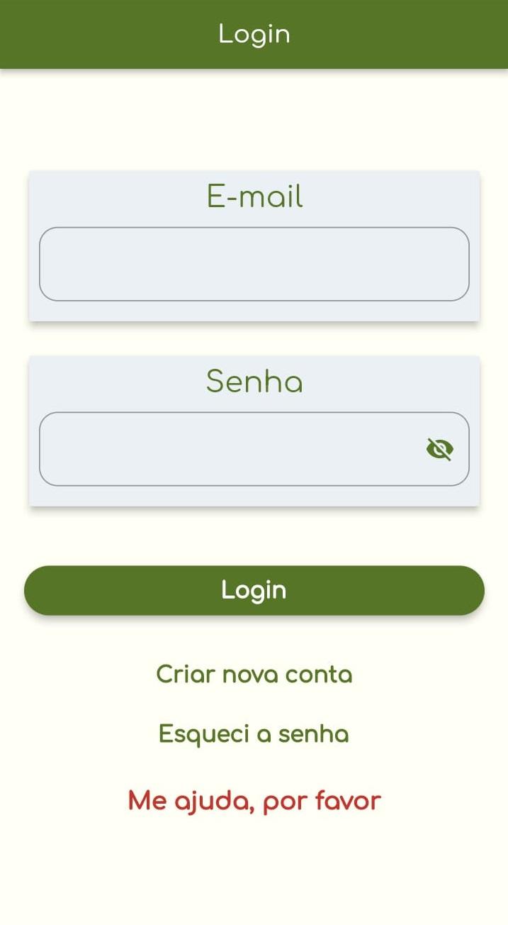 Imagem da tela de cadastro do App PrecificAção